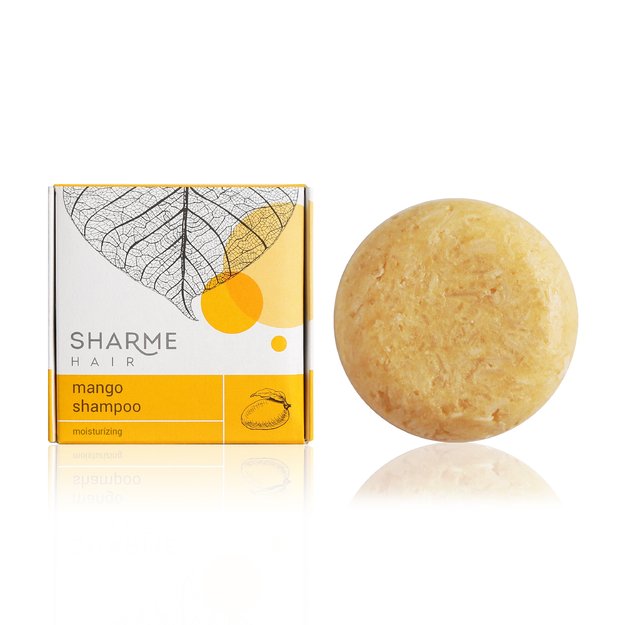 Sharme Hair Mango Natural Solid Šampūnas su mangų sviestu, drėkinamasis, 50 g