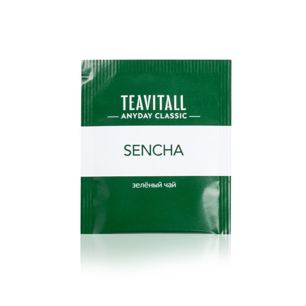 TEAVITALL ANYDAY CLASSIC "Sencha" Žalioji arbata, 38 filtrų arbatos pakeliai