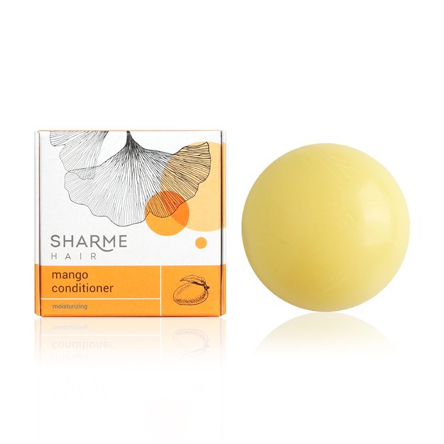 Sharme Hair Mango Natural Solid kondicionierius su mangų sviestu, drėkinamasis, 45 g