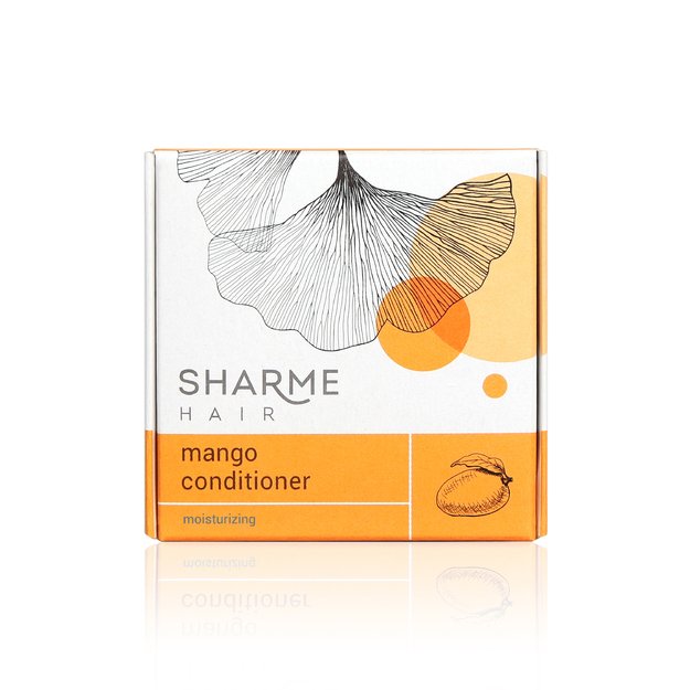 Sharme Hair Mango Natural Solid kondicionierius su mangų sviestu, drėkinamasis, 45 g