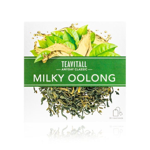TEAVITALL ANYDAY CLASSIC „Milky Oolong“ žalioji arbata, 38 filtrų arbatos maišeliai