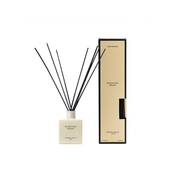 CERERIA MOLLA namų kvapas su lazdelėmis „Moroccan cedar“ 100 ml.