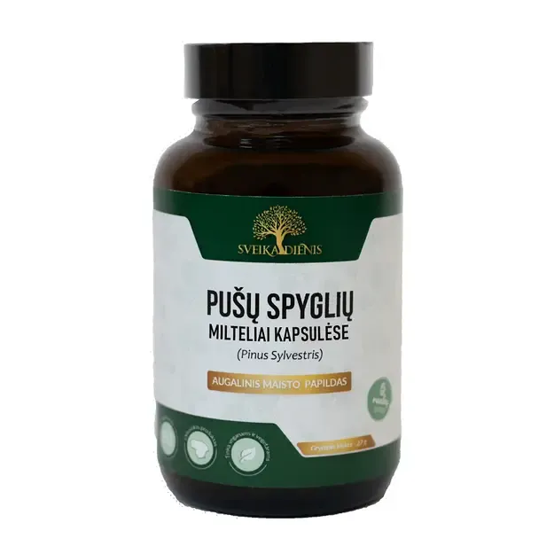 Pušų spygliai kapsulėse, 60vnt.