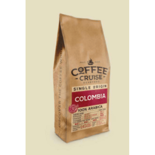 COFFEE  CRUISE TM COLOMBIA KAVOS PUPELĖS, 1KG