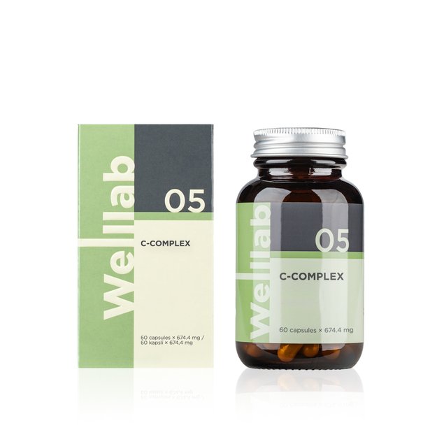 Vitamino C papildas Welllab C-COMPLEX, 60 kapsulių