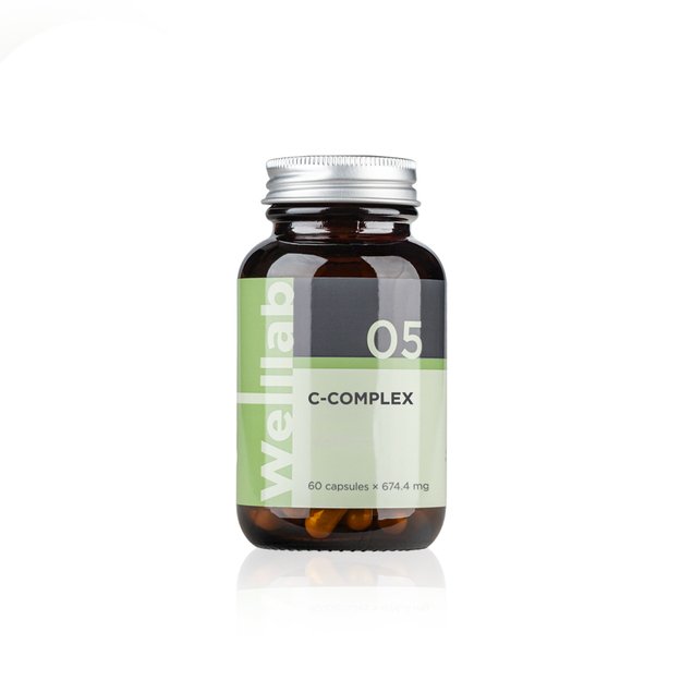 Vitamino C papildas Welllab C-COMPLEX, 60 kapsulių