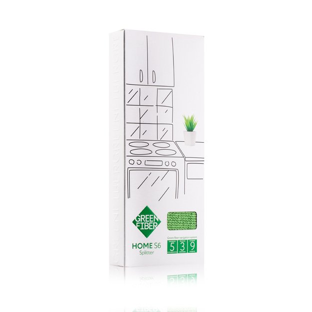 Green Fiber HOME S6 Splitter kempinė, dvipusė, skirta šveitimui ir absorbcijai