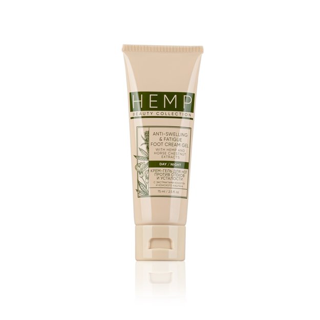 Pėdų kremas-gelis nuo patinimų ir nuovargio HEMP, 75 ml
