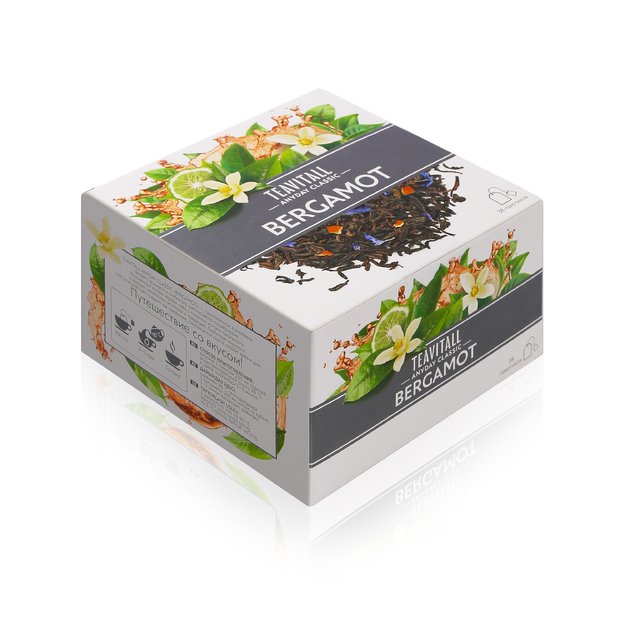 TEAVITALL ANYDAY CLASSIC bergamočių juodoji arbata, 38 filtrų pakuotės