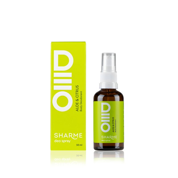 SHARME DEO SPRAY natūralus kūno dezodorantas "Aloe & Citrus", 50 ml