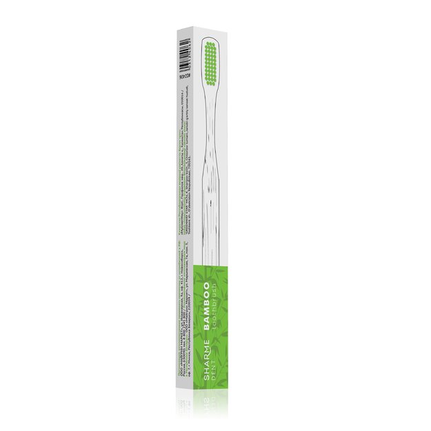 SHARME DENT GREEN klasikinis dantų šepetėlis, vidutinis