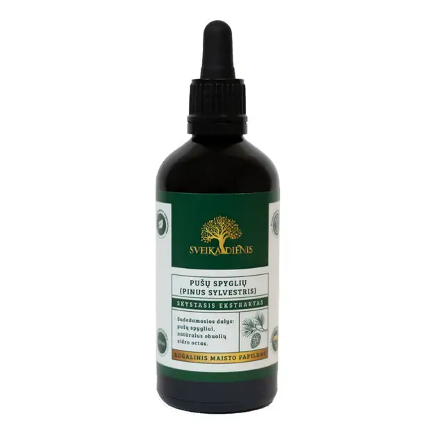 Skystasis Pušų spyglių ekstraktas, be alkoholio, 100ml.