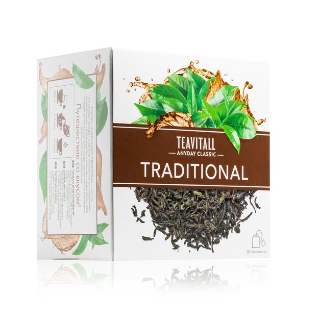 TEAVITALL ANYDAY CLASSIC „Tradicinė“ juodoji arbata, 38 filtrų arbatos maišeliai