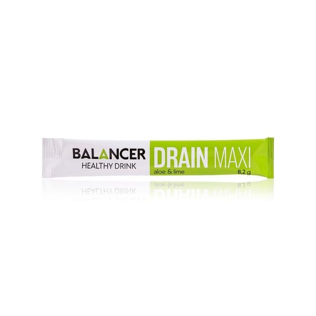 GREENWAY BALANCER DRAIN MAXI ALOE-LIME FLAVOUR, 10 LAZDELIŲ