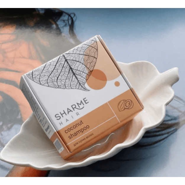 SHARME HAIR COCONUT natūralus kietas šampūnas 50gr.Greenway